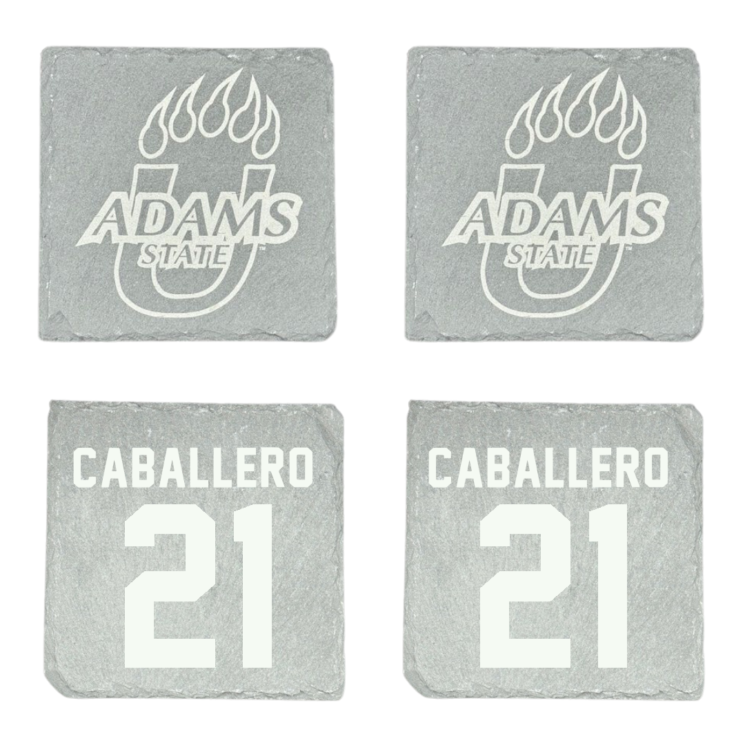 Adams State University Soccer Stone Coaster (4 Pack)  - #21 Karlee Caballero