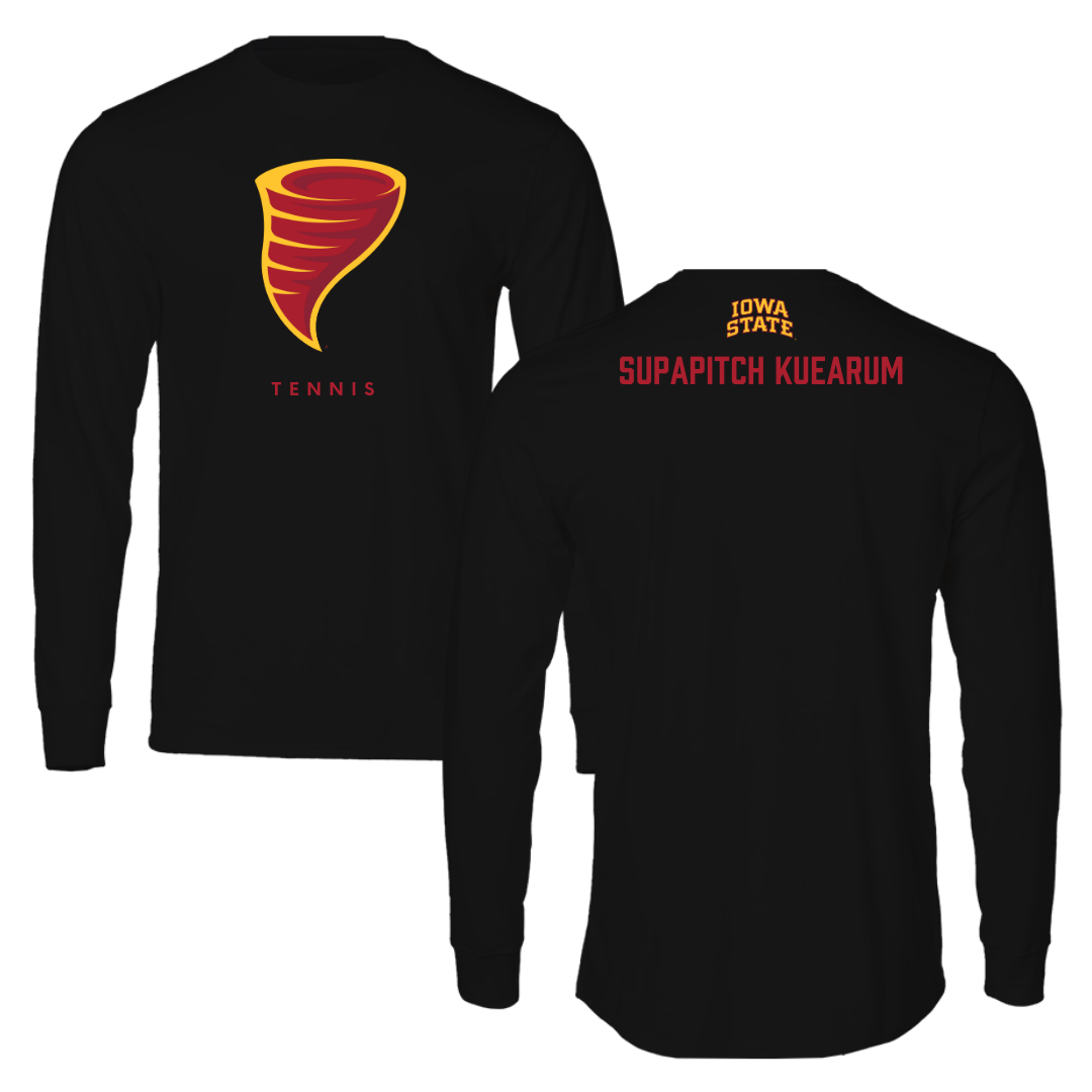 Iowa State University Tennis Black Long Sleeve - Anna Supapitch Kuearum