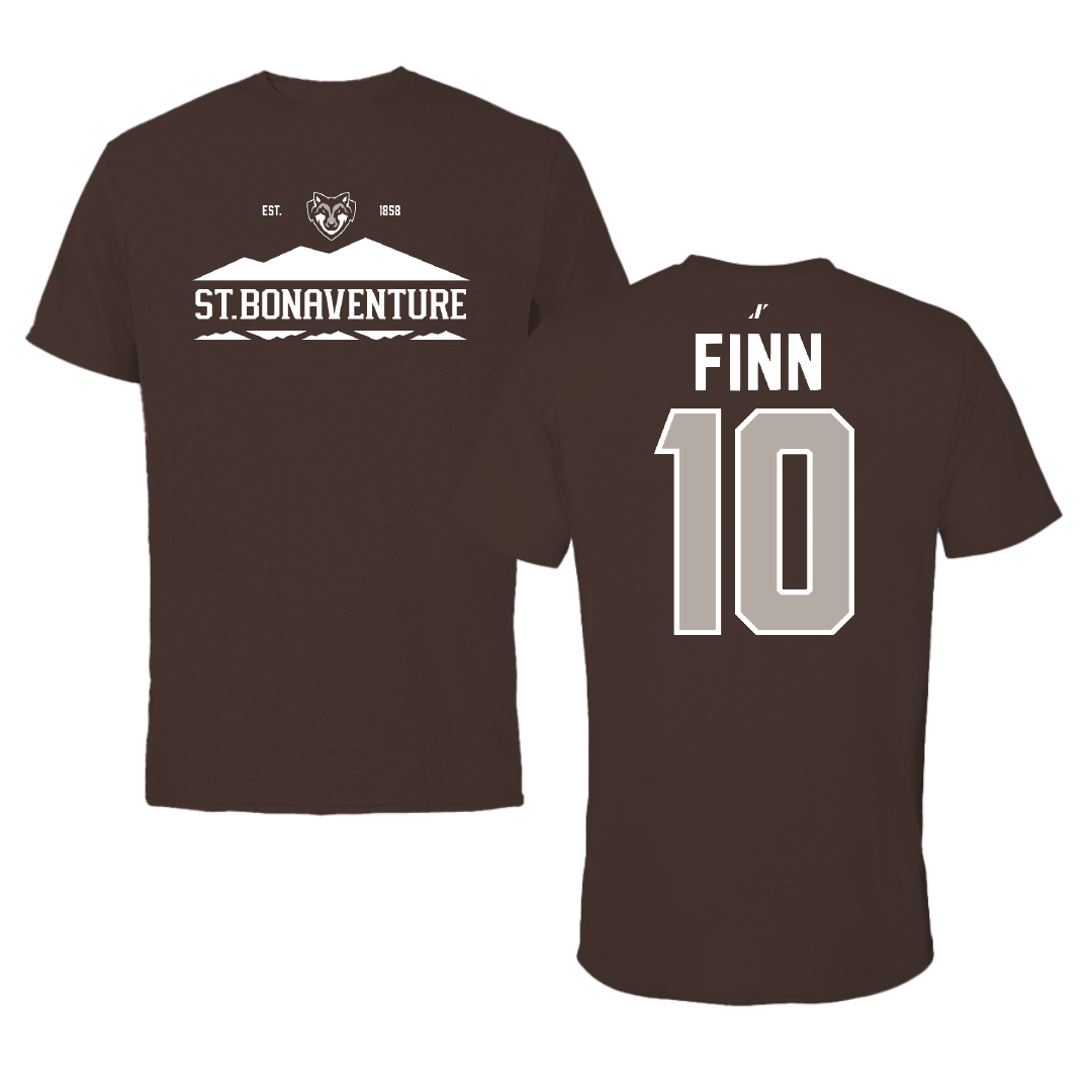 St. Bonaventure University Baseball Brown General Tee - #10 Bobby Finn