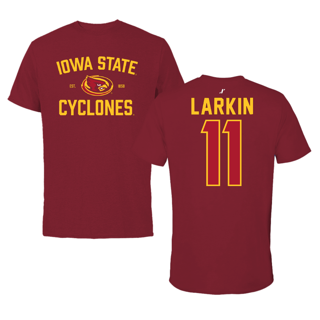 Iowa State University Volleyball Cardinal General Tee - #11 Reaghan Larkin