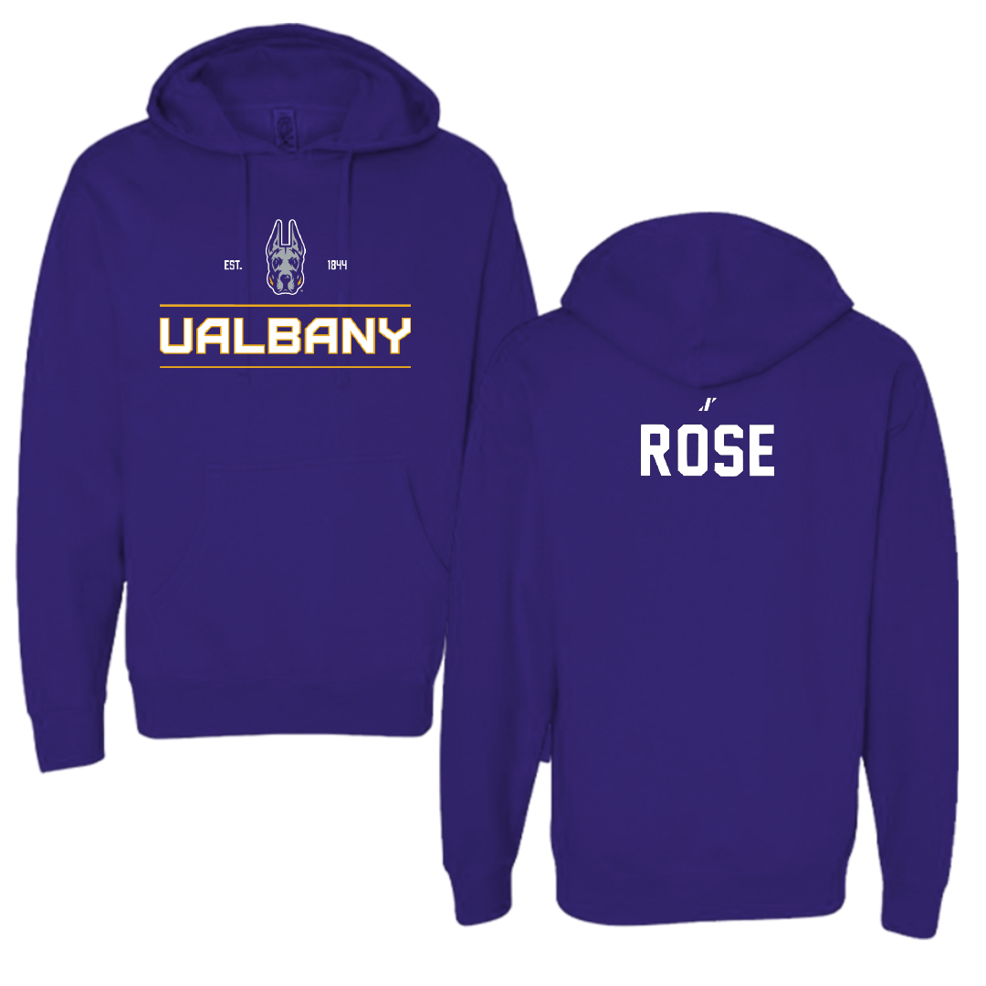 University at Albany TF and XC Purple General Hoodie - Scarlett Rose