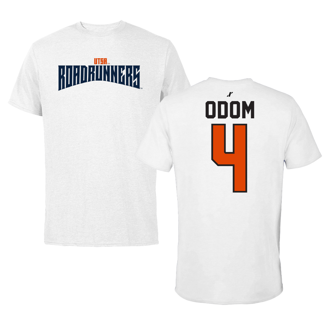 University of Texas at San Antonio Baseball White Classic Performance Tee - #4 Tye Odom