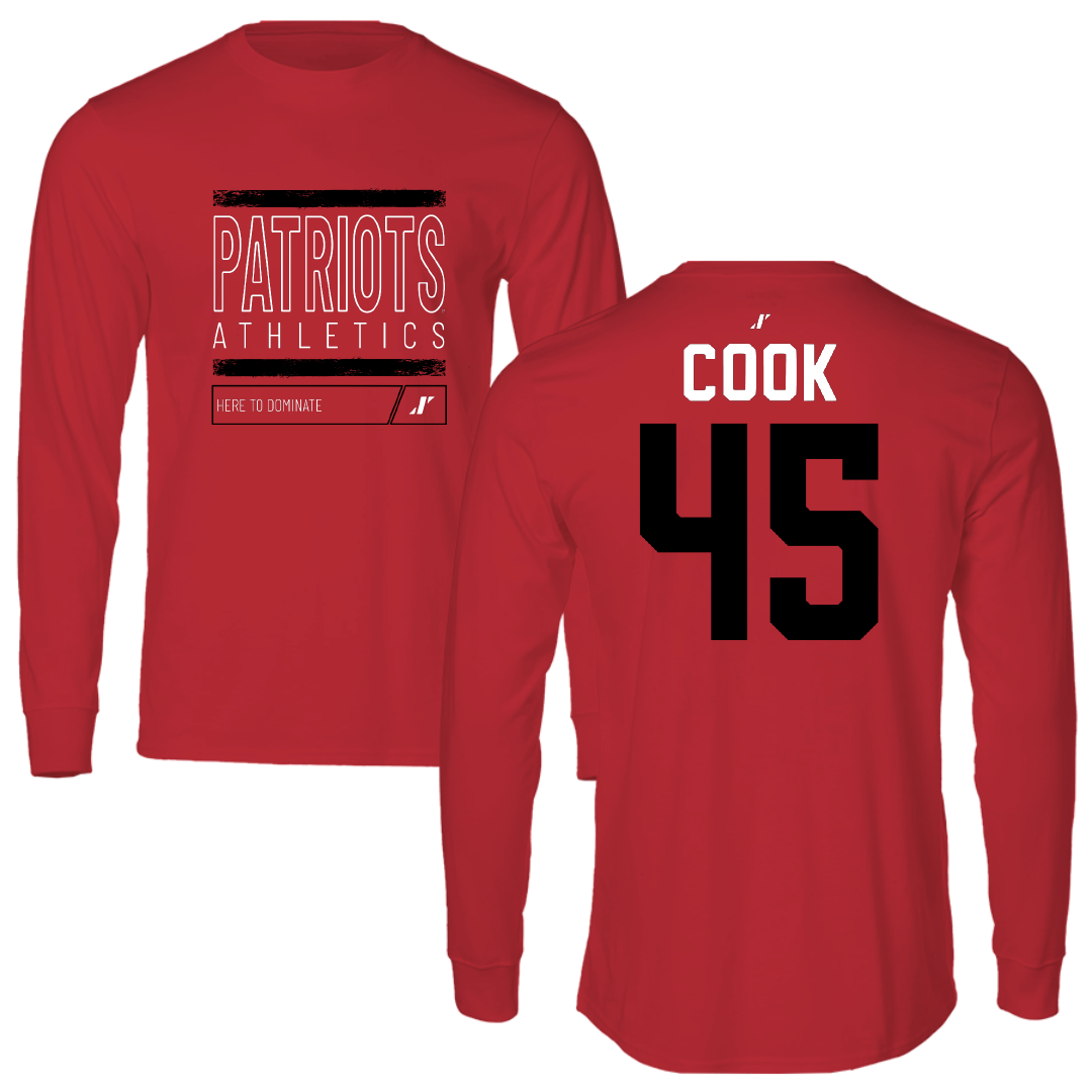 Dallas Baptist University STUNT Red Dominate Long Sleeve - #45 Janae Cook