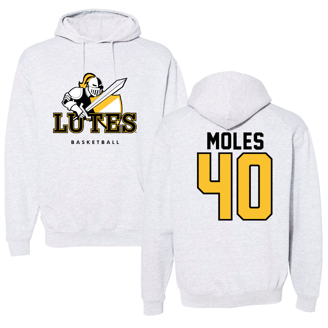 Pacific Lutheran University Basketball Gray Hoodie - #40 Madison Moles
