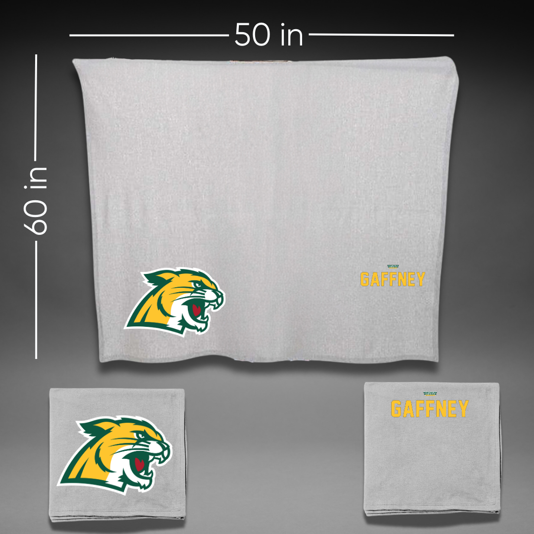 Northern Michigan University Wrestling Gray Blanket - Noelle Gaffney