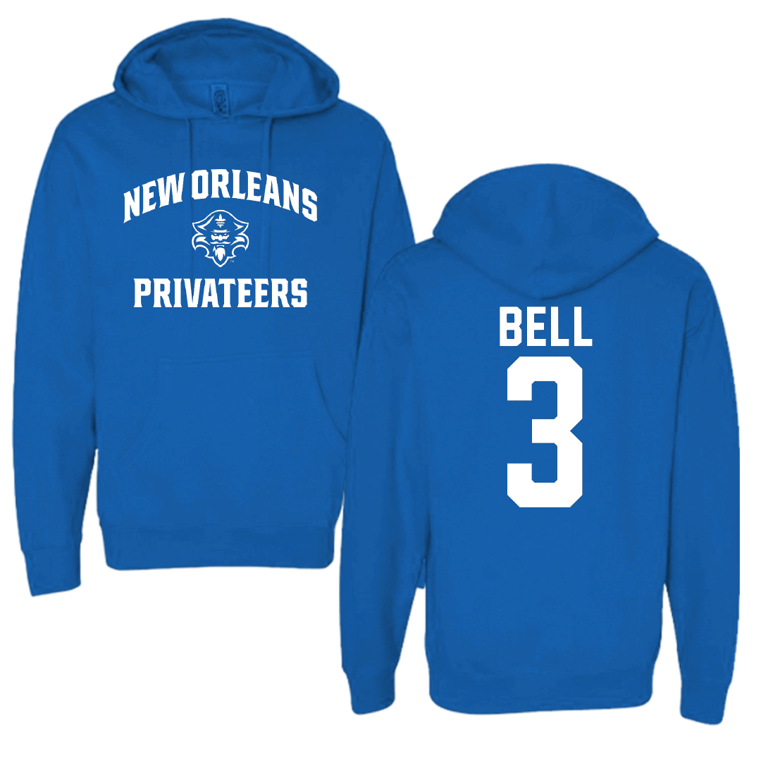 University of New Orleans Basketball Blue General Hoodie - #3 D'Ante Bell