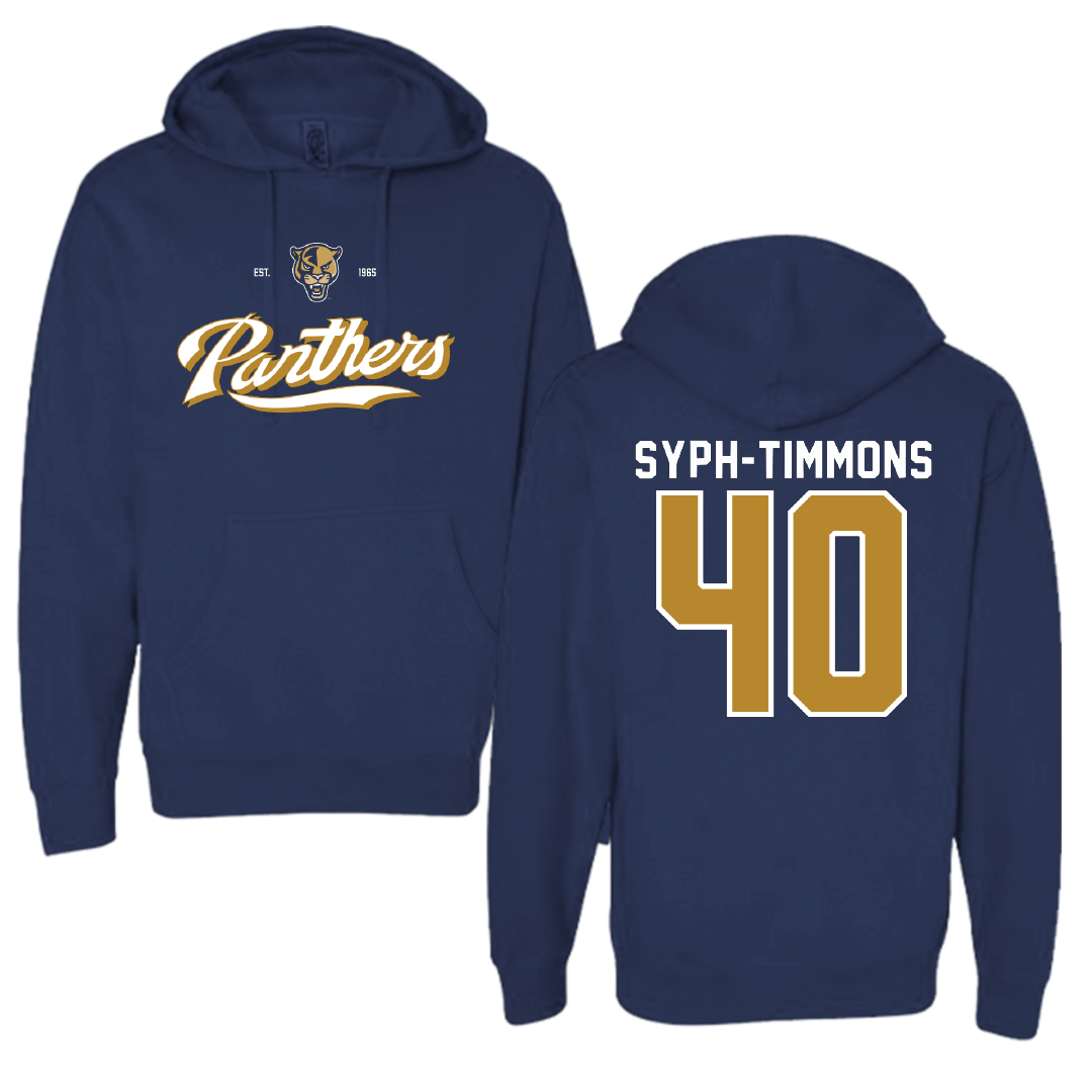 Florida International University Football Navy General Hoodie - #40 Orlando Syph-Timmons
