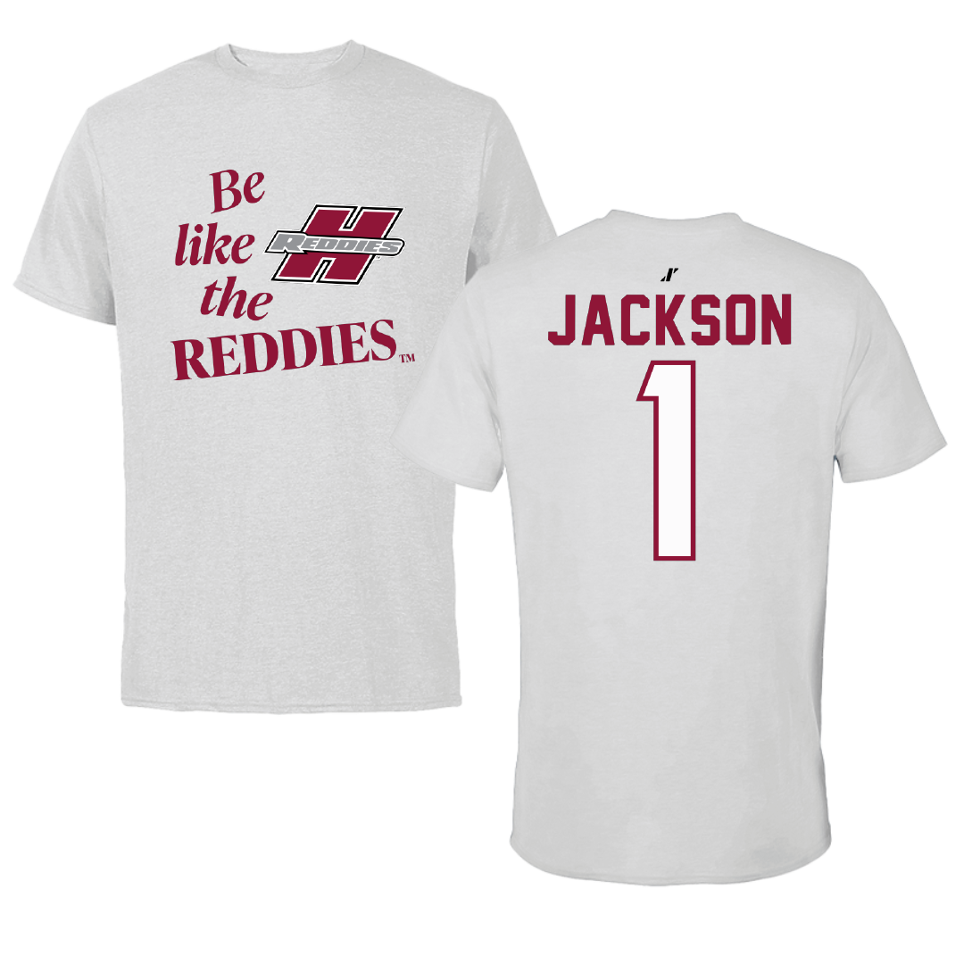 Henderson State University Football Light Gray Be Like Us Performance Tee - #1 Timieone Jackson