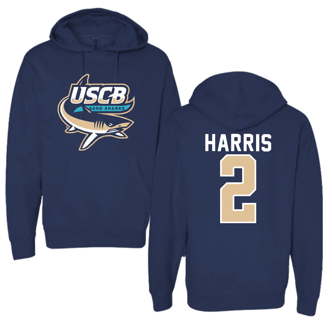 University of South Carolina Beaufort Soccer Navy Hoodie - #2 Kennedy Harris