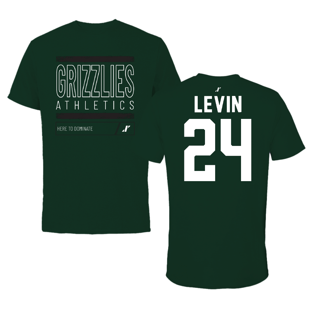 Adams State University Soccer Forest Green Dominate Performance Tee - #24 Denali Levin