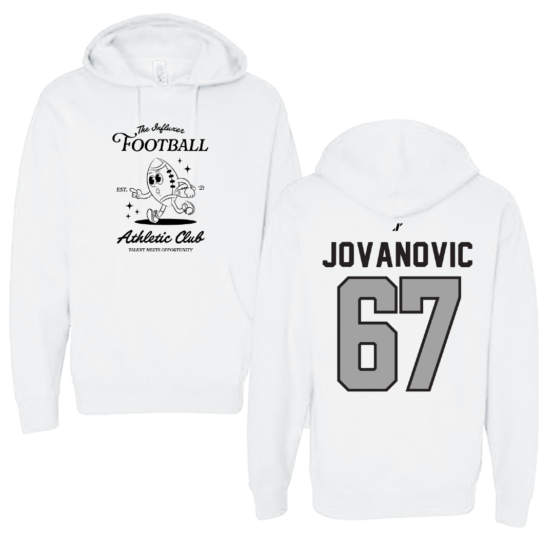 Football White Influxer Athletic Club Hoodie - #67 Mihailo Jovanovic
