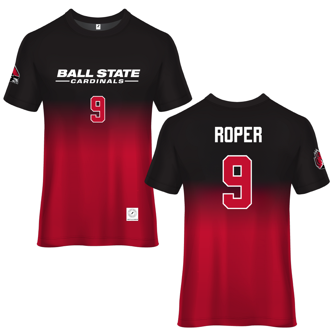 Ball State University Red Soccer Jersey - #9 Emily Roper