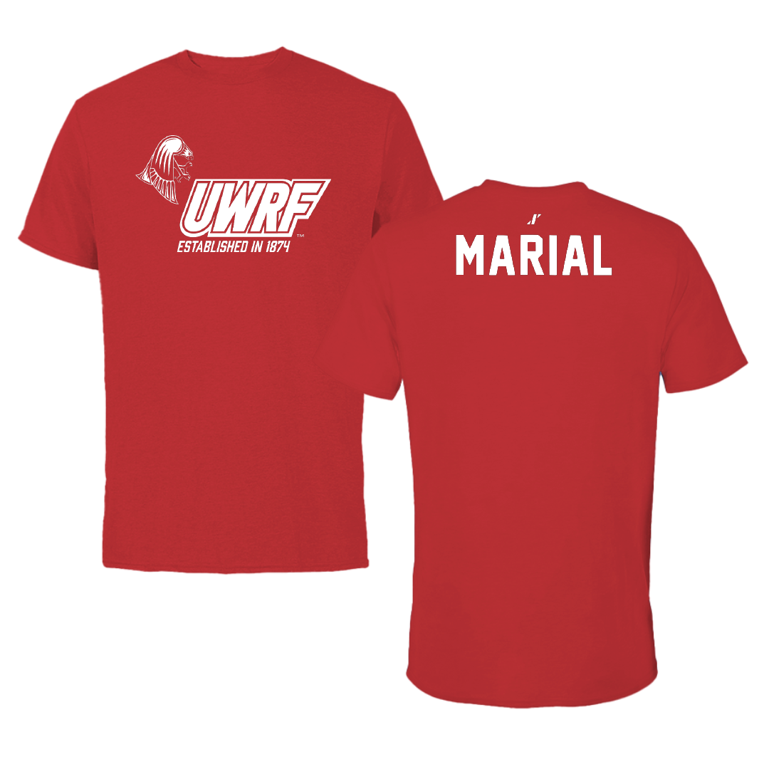 University of Wisconsin-River Falls TF and XC Red General Performance Tee - Yaih Marial