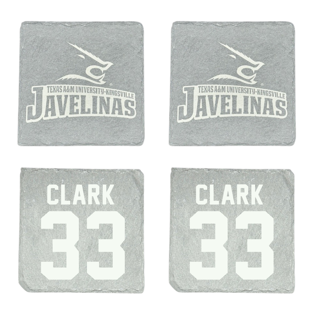 Texas A&M University-Kingsville Basketball Stone Coaster (4 Pack)  - #33 Jason Clark