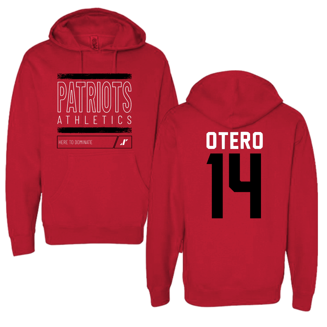 Dallas Baptist University Volleyball Red Dominate Hoodie - #14 Lindsey Otero