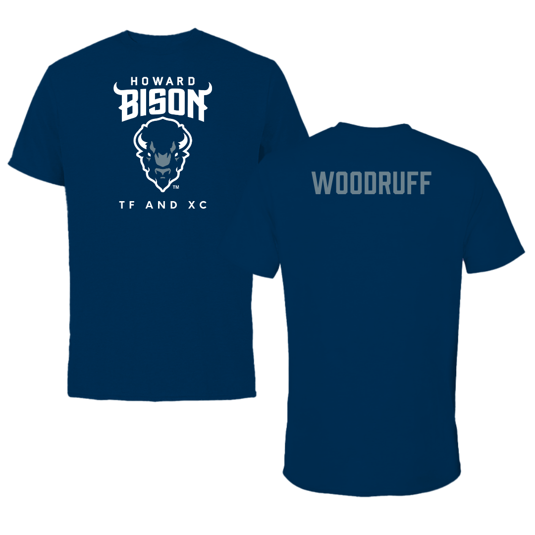 Howard University TF and XC Navy Performance Tee - Aniya Woodruff