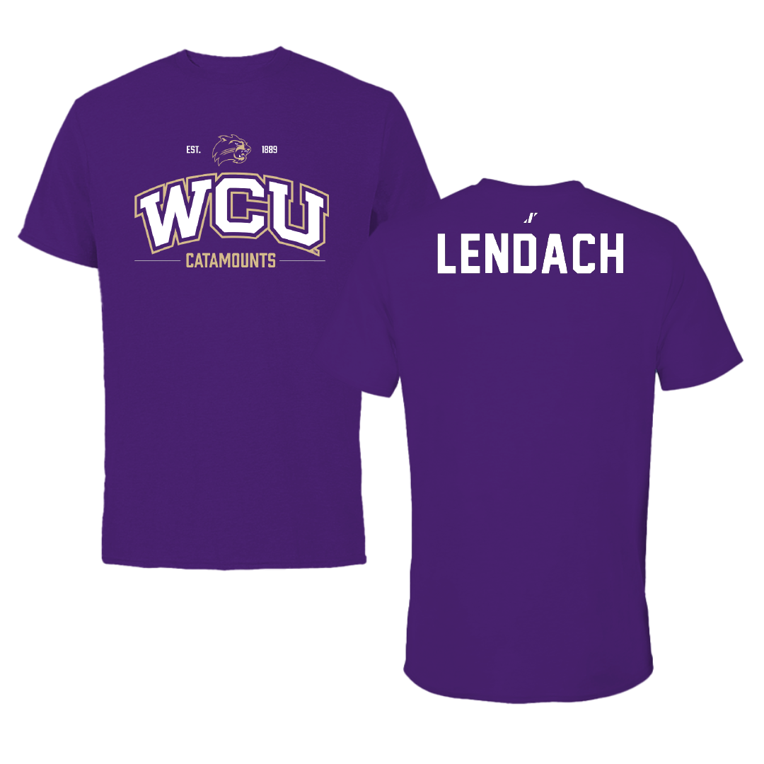 Western Carolina University Golf Purple General Tee - Josh Lendach