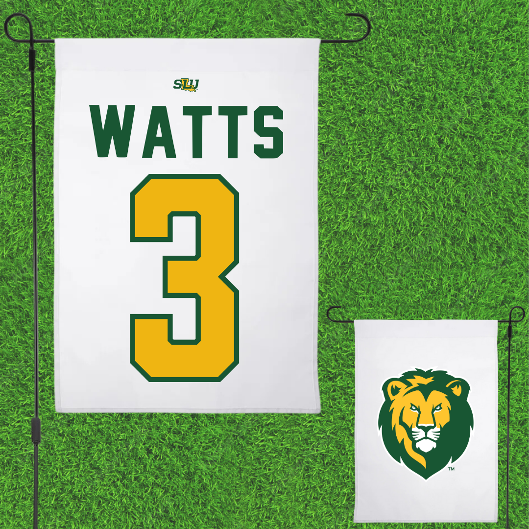 Southeastern Louisiana University Baseball White Garden Flag - #3 Dane Watts