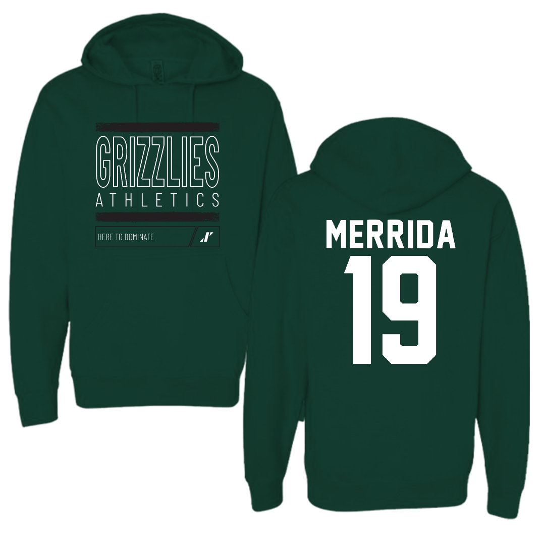 Adams State University Football Forest Green Dominate Hoodie - #19 Ahmare Merrida