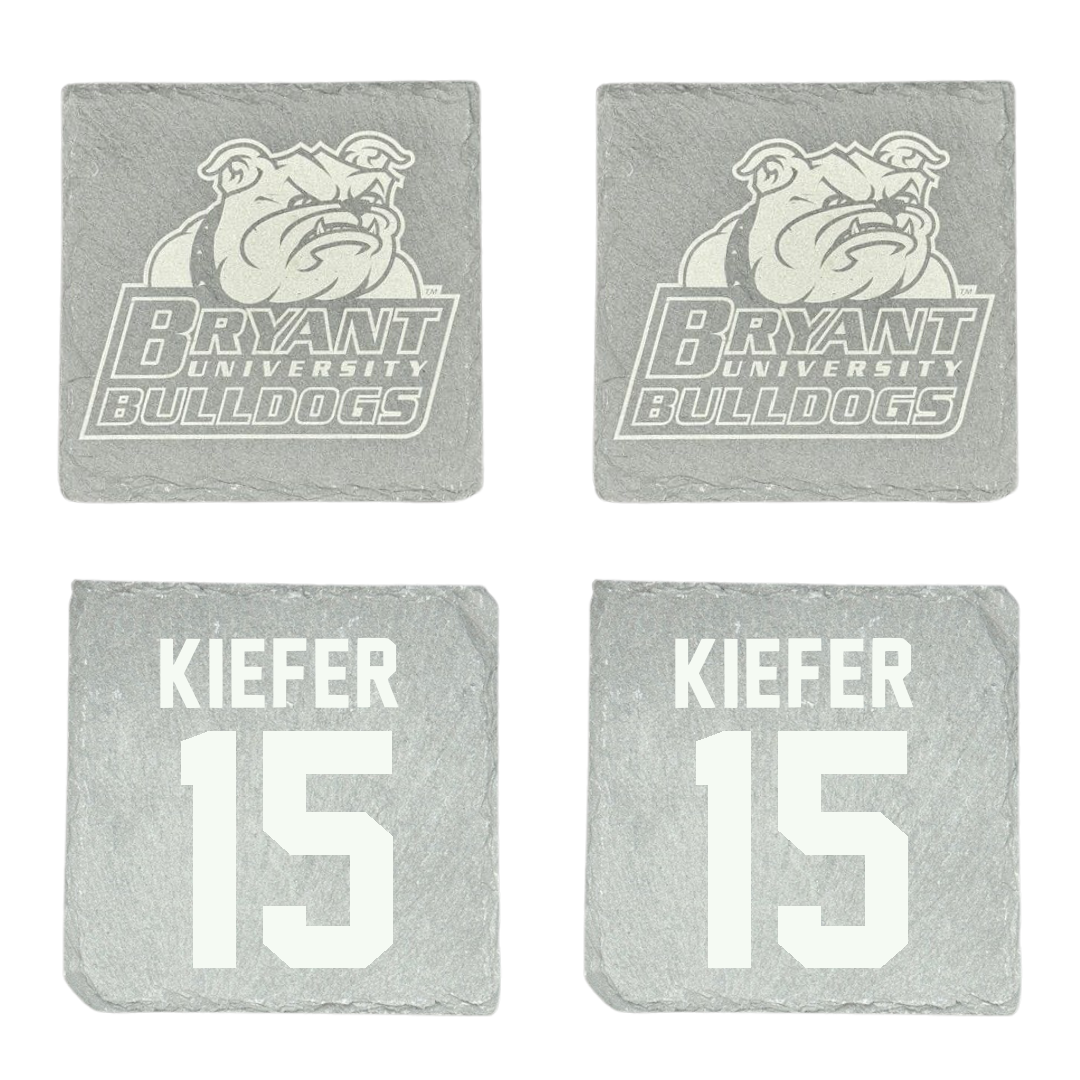 Bryant University Basketball Stone Coaster (4 Pack)  - #15 Dana Kiefer