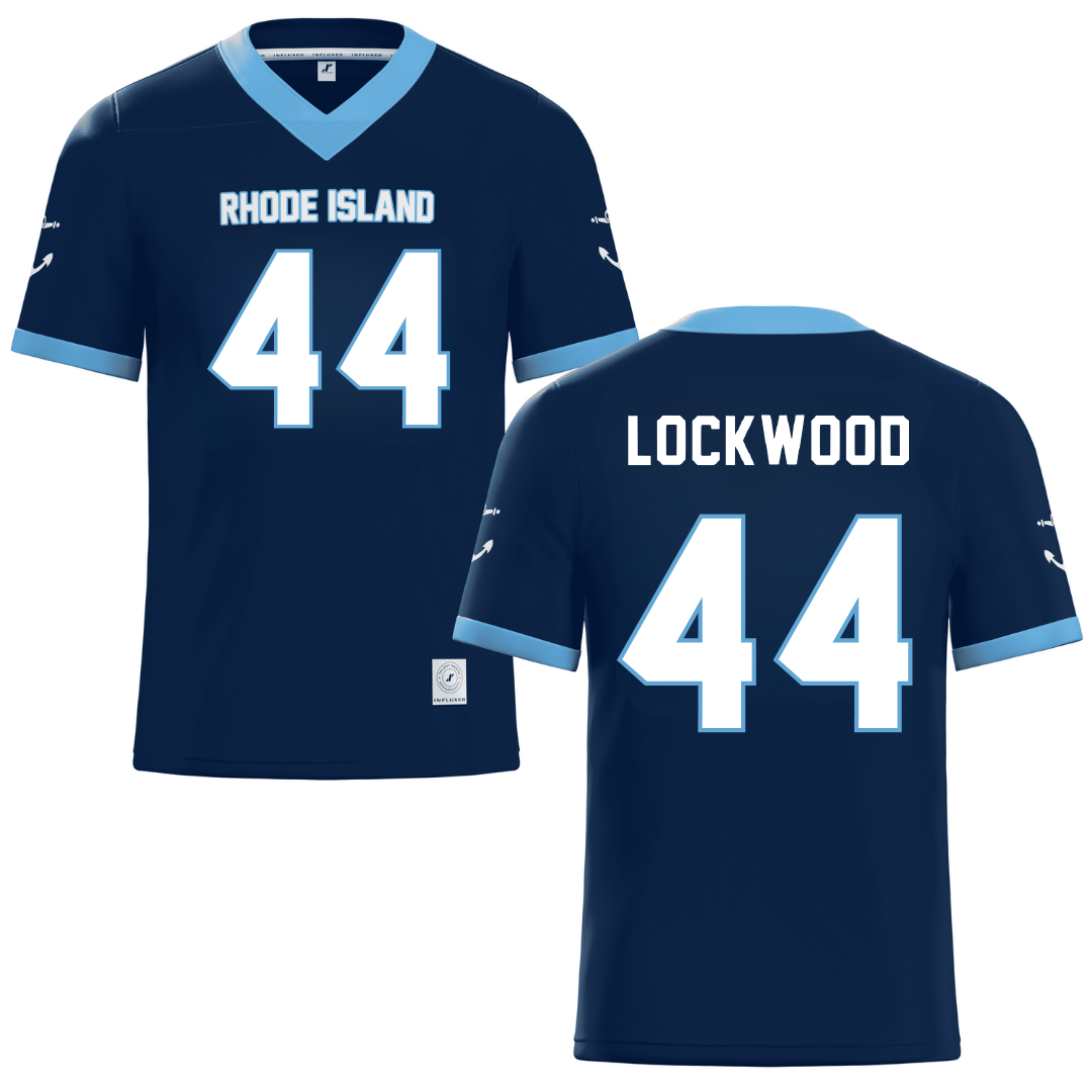 University of Rhode Island Navy Lacrosse Jersey - #44 Zoe Lockwood