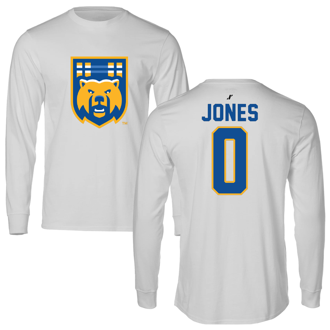 University of California-Riverside Basketball Light Gray Long Sleeve - #0 Tyler Jones