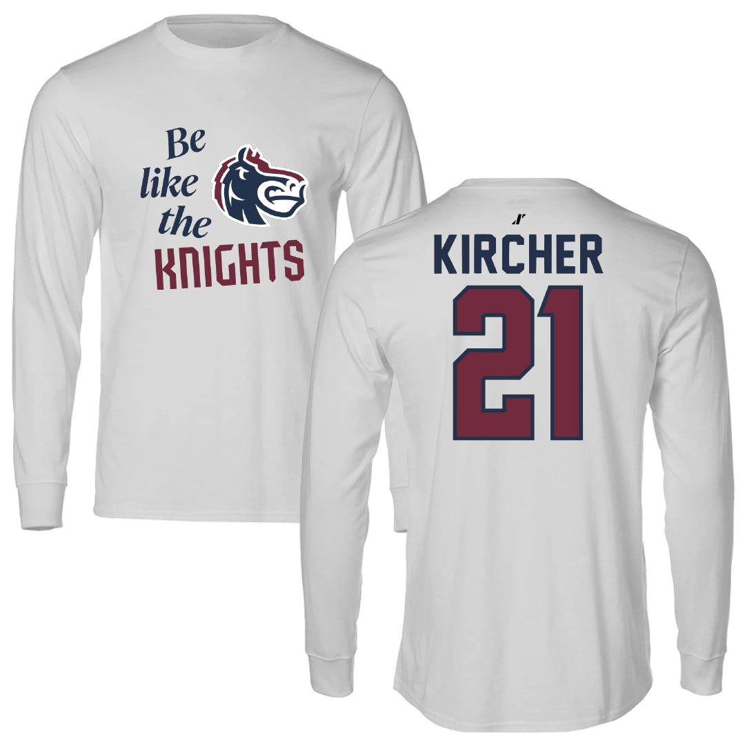 Fairleigh Dickinson University-Metropolitan Campus Volleyball Light Gray Be Like Us Performance Long Sleeve - #21 Gillian Kircher