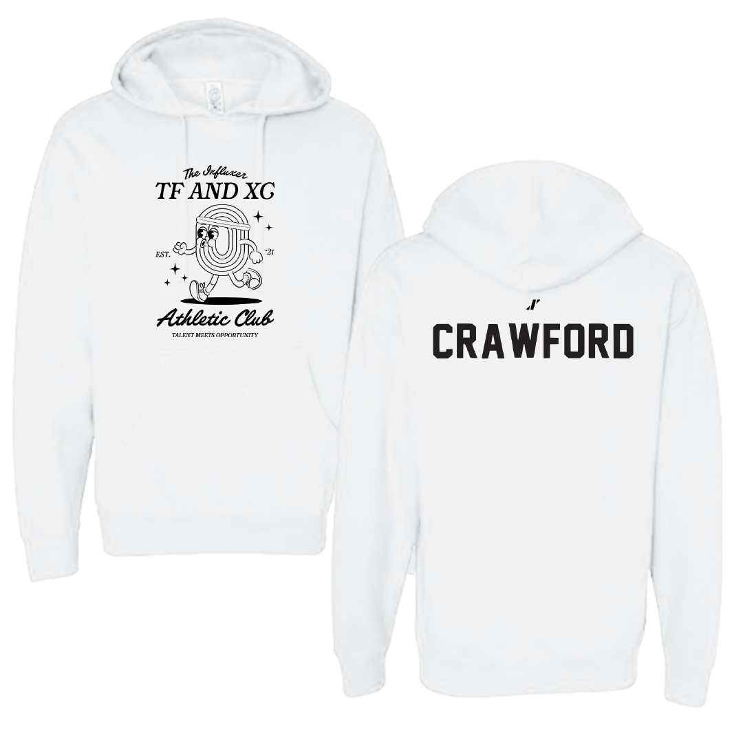 TF and XC White Influxer Athletic Club Hoodie - Michael Crawford