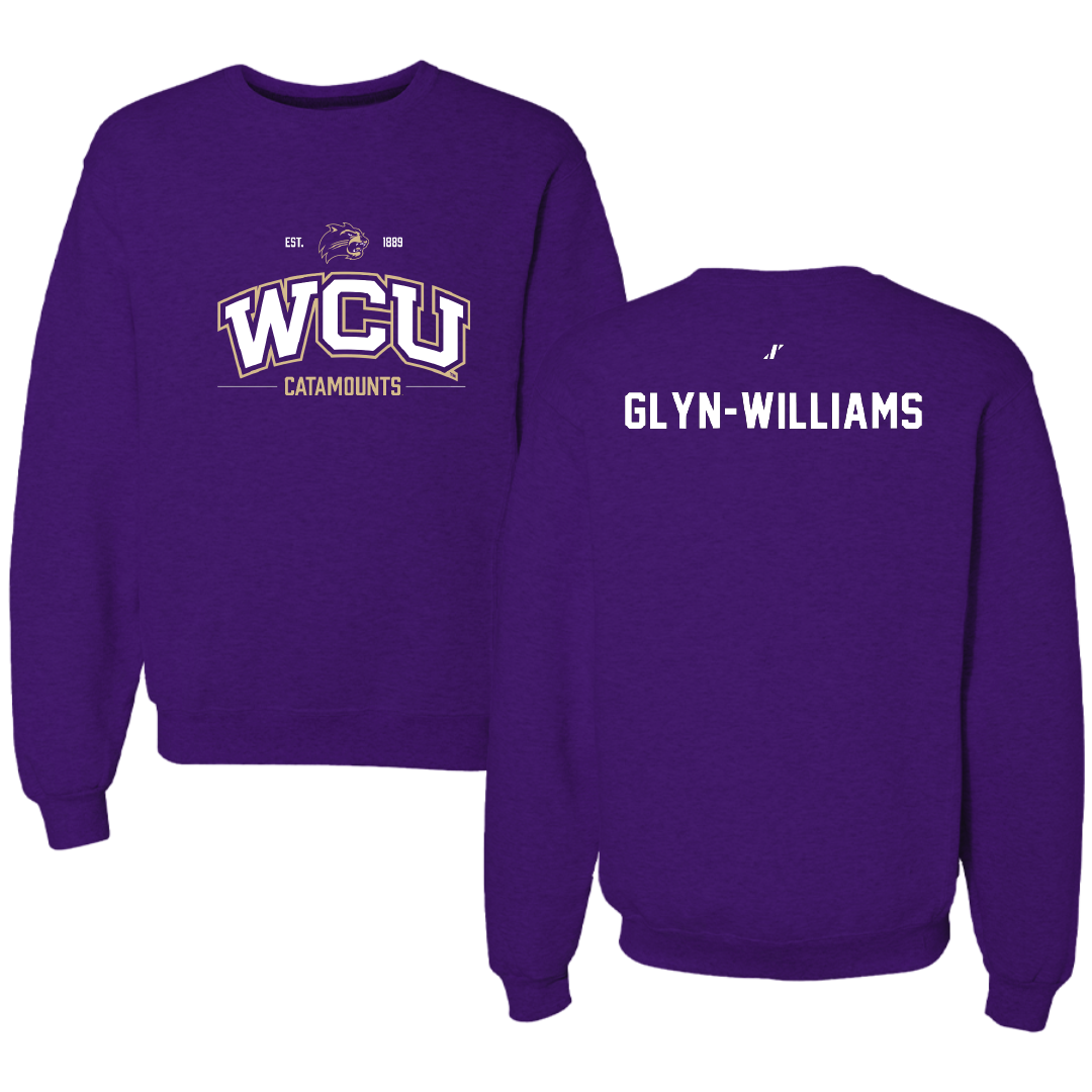 Western Carolina University TF and XC Purple General Crewneck - Joshuah Glyn-Williams