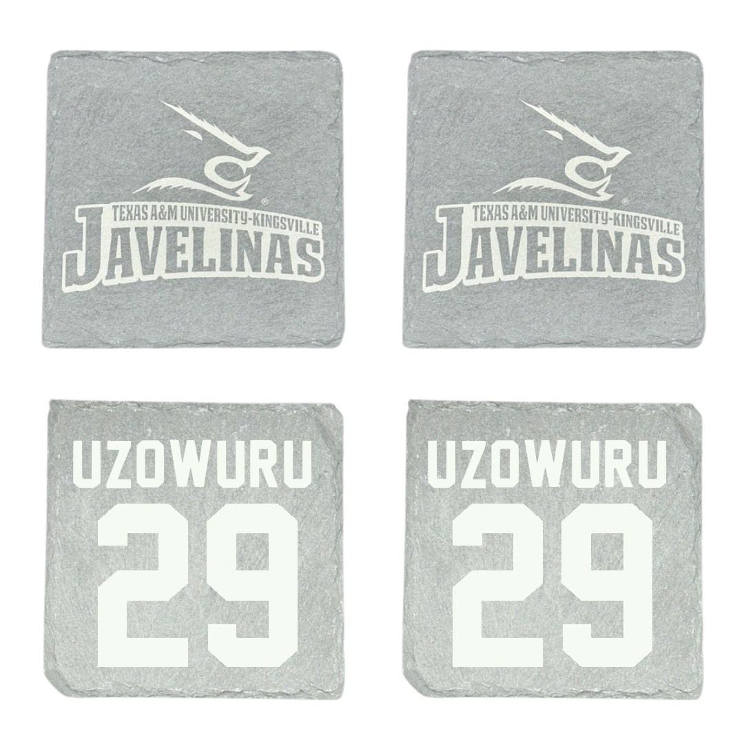 Texas A&M University-Kingsville Football Stone Coaster (4 Pack)  - #29 Bryan Uzowuru