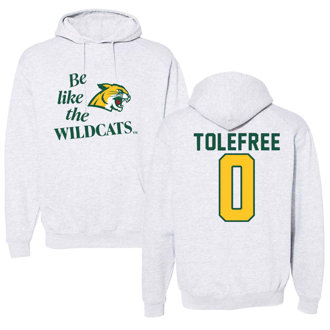 Northern Michigan University Basketball Light Gray Be Like Us Hoodie - #0 Najashi Tolefree