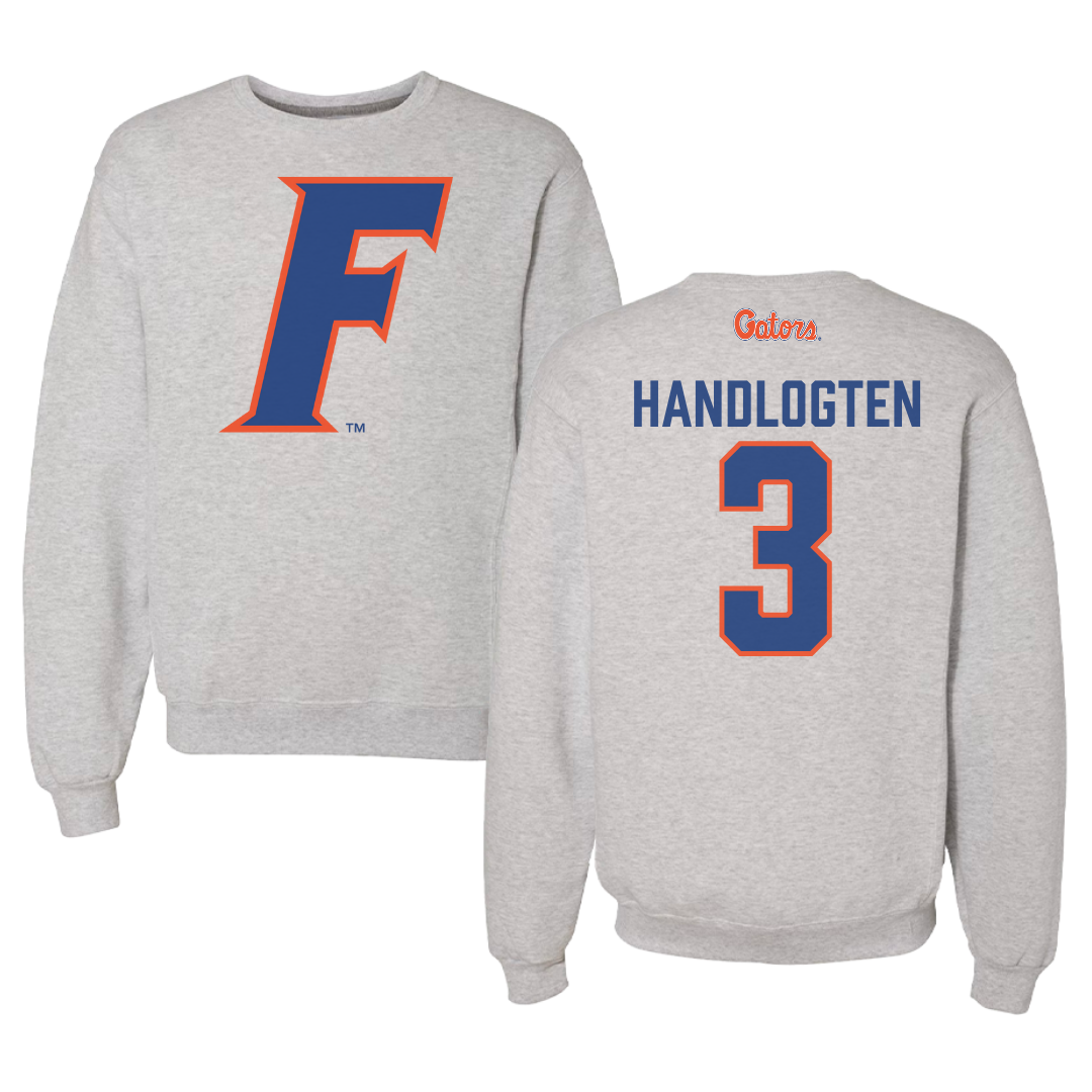 University of Florida Basketball Gray Crewneck - #3 Micah Handlogten