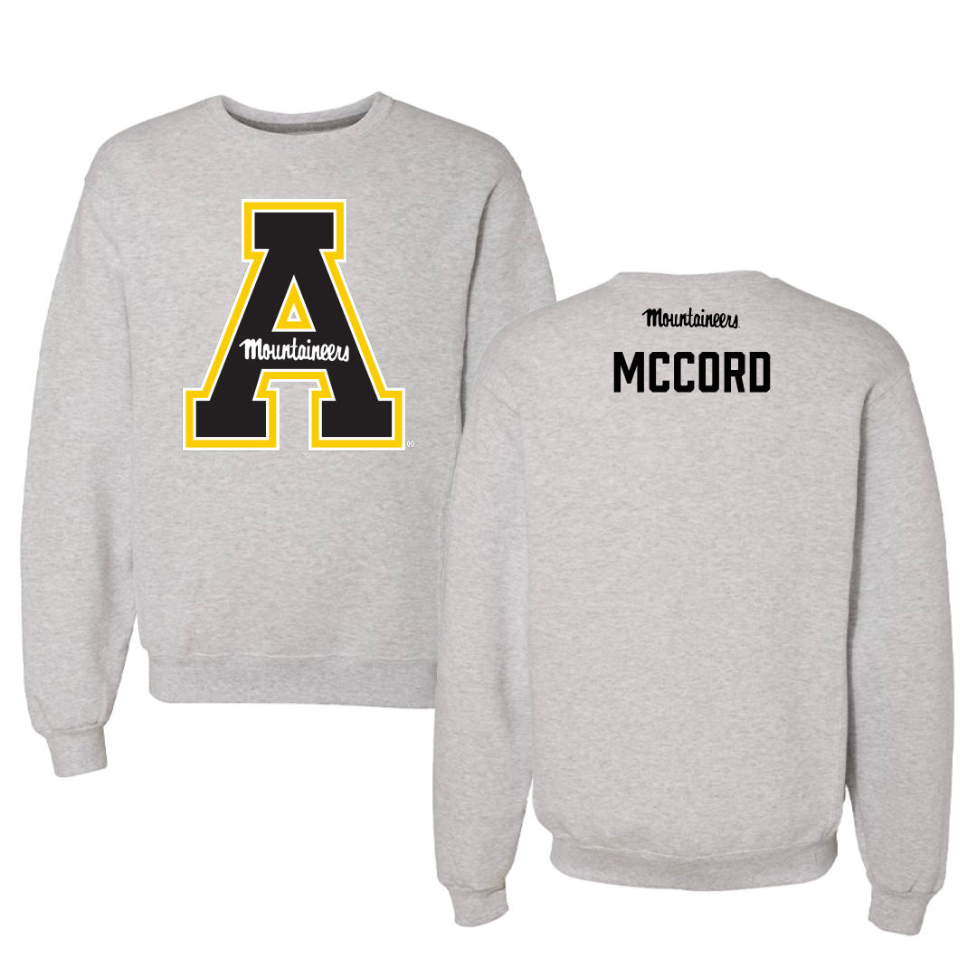 Appalachian State University TF and XC Gray Crewneck - Mariah McCord