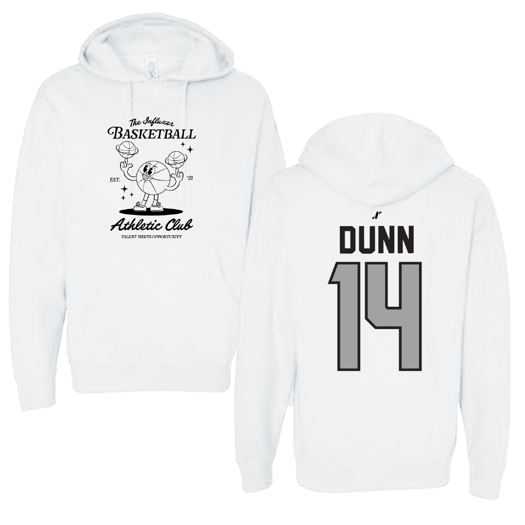 Basketball White Influxer Athletic Club Hoodie - #14 Jonathan Dunn