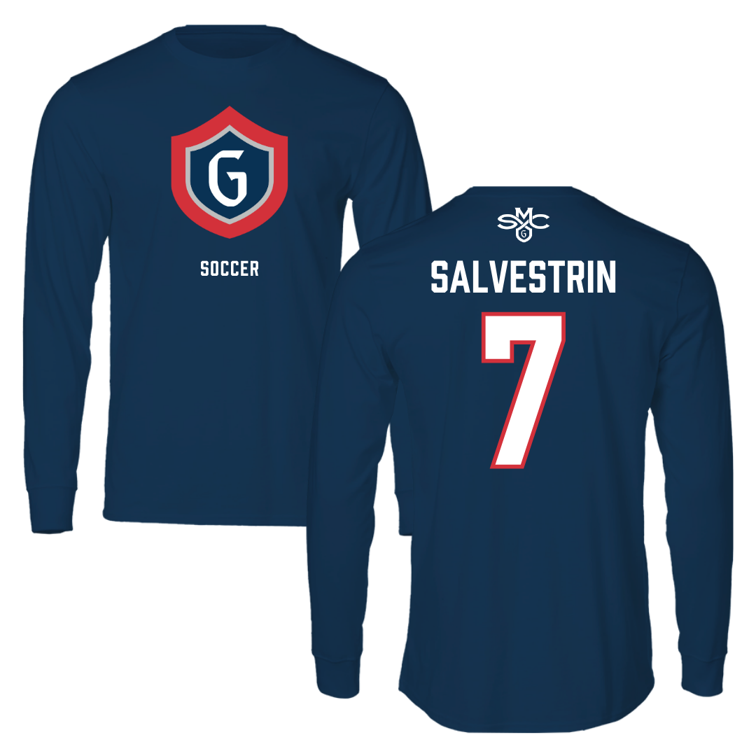 Saint Mary's College of California Soccer Navy Performance Long Sleeve - #7 Tessa Salvestrin