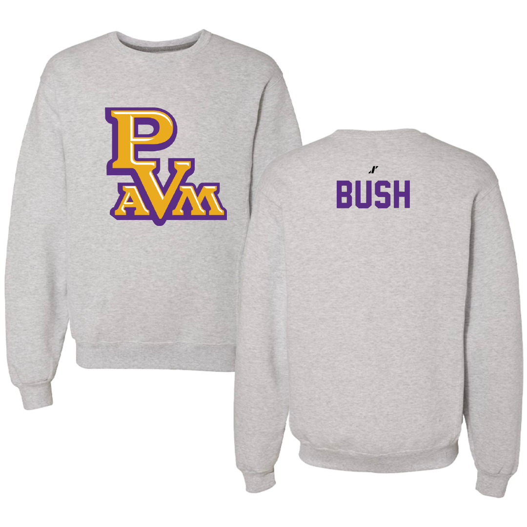 Prairie View A&M University Basketball Light Gray Crewneck - Braelon Bush