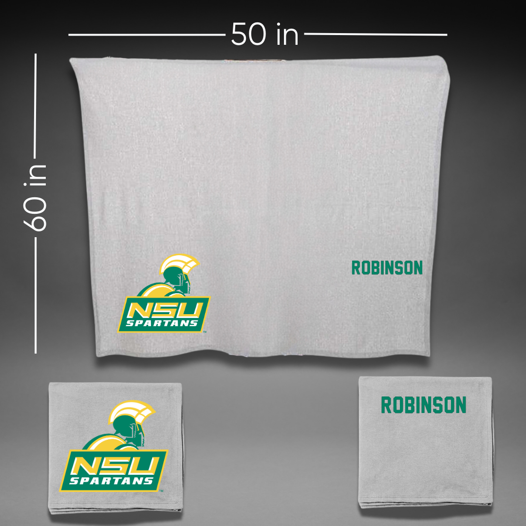 Norfolk State University TF and XC Gray Blanket - Brooklyn Robinson