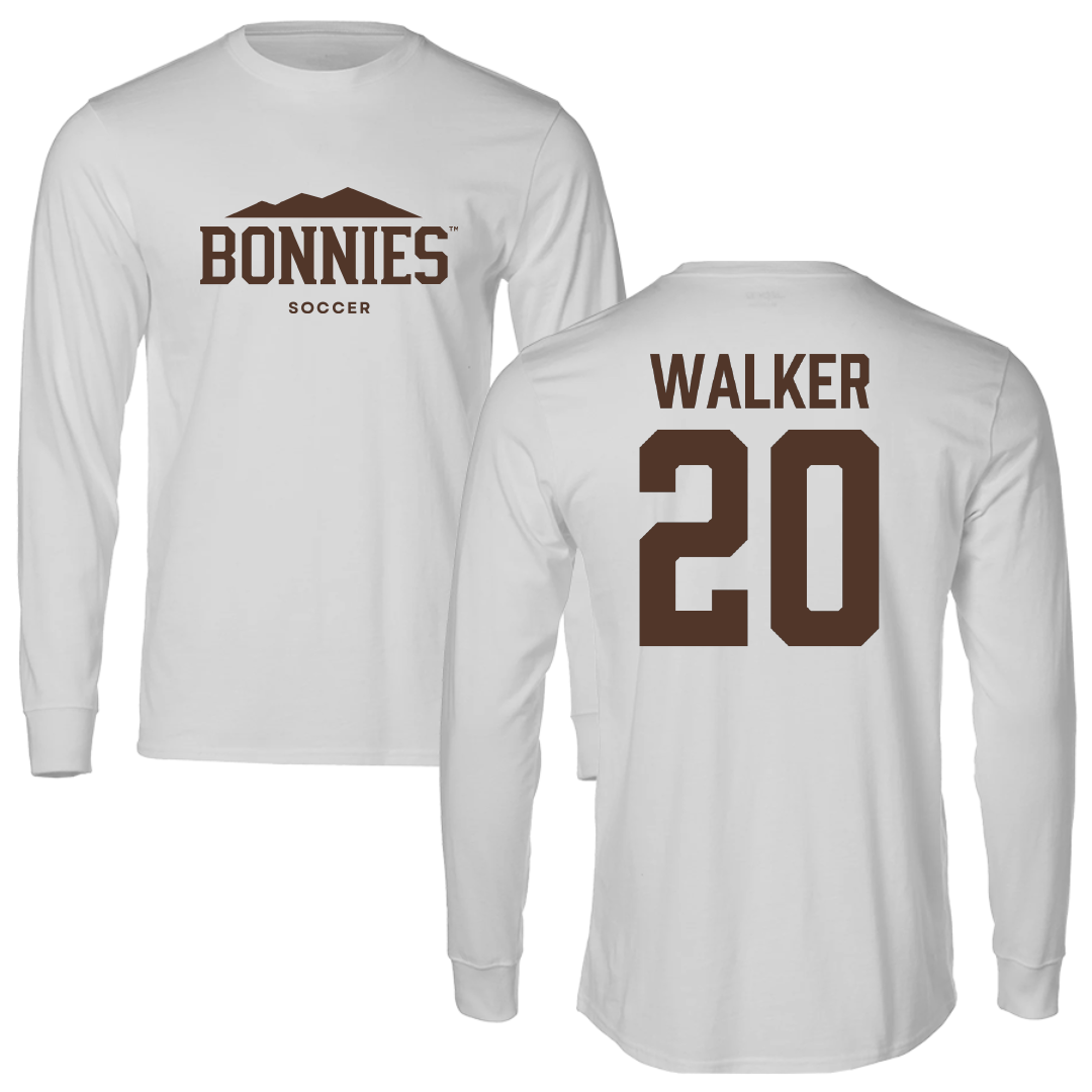 St. Bonaventure University Soccer Light Gray Performance Long Sleeve - #20 Hannah Walker