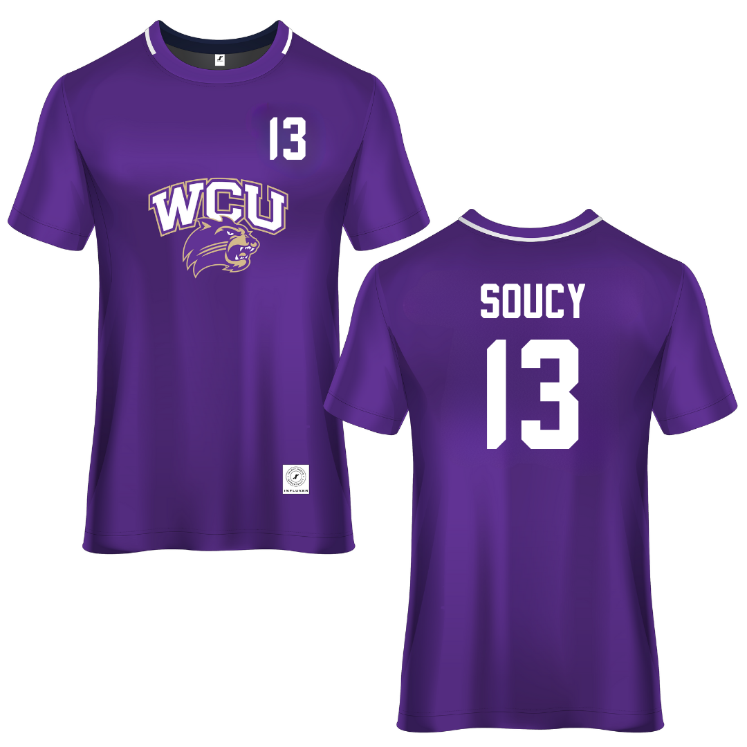 Western Carolina University Purple Soccer Jersey - #13 Emma Soucy