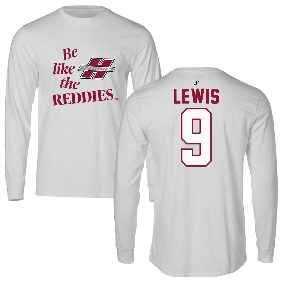 Henderson State University Football Light Gray Be Like Us Long Sleeve - #9 Fred Lewis
