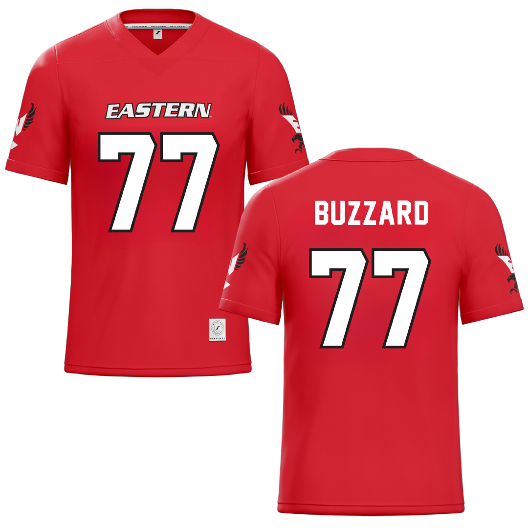 Eastern Washington University Red Football Jersey - #77 William Buzzard