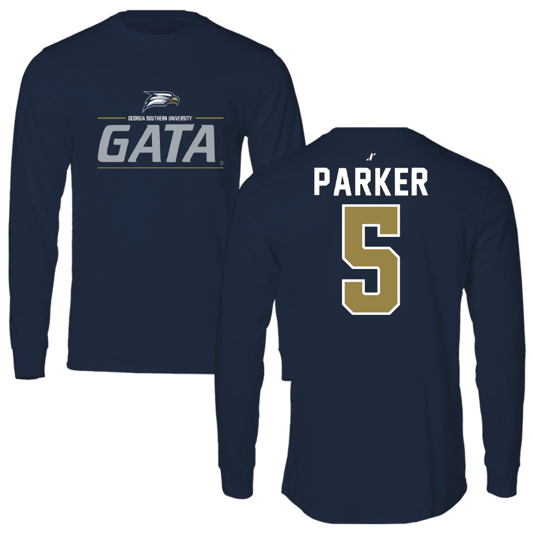 Georgia Southern University Baseball Navy General Long Sleeve - #5 Cade Parker