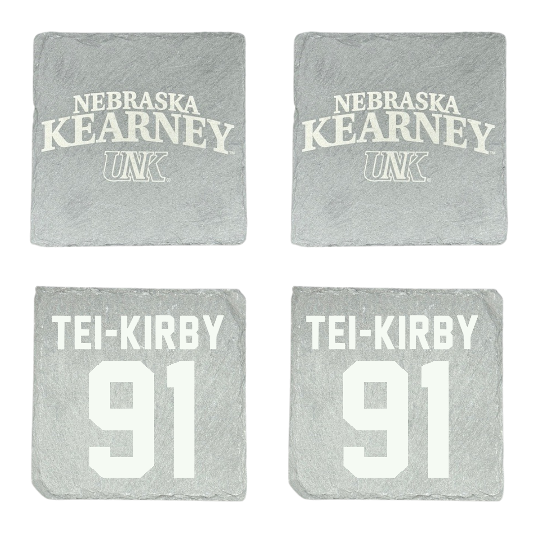 University of Nebraska at Kearney Football Stone Coaster (4 Pack)  - #91 Wayne Tei-Kirby