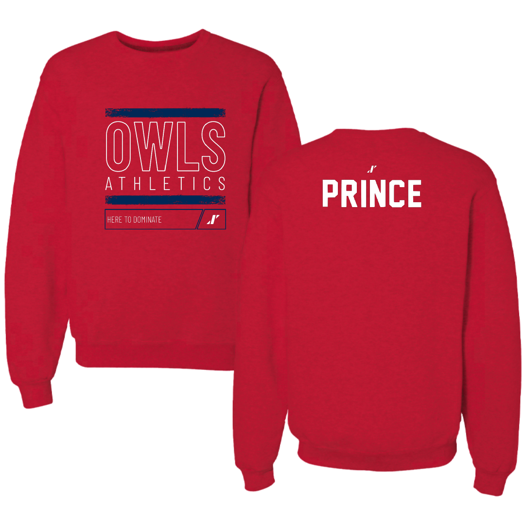 Florida Atlantic University Cheer Red Dominate Crewneck - Regina Prince