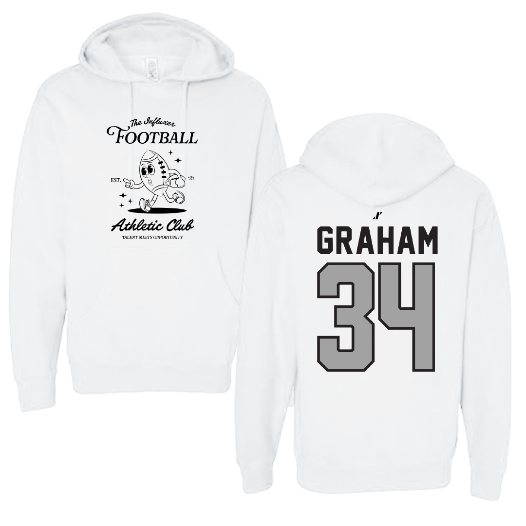 Football White Influxer Athletic Club Hoodie - #34 Joshua Graham