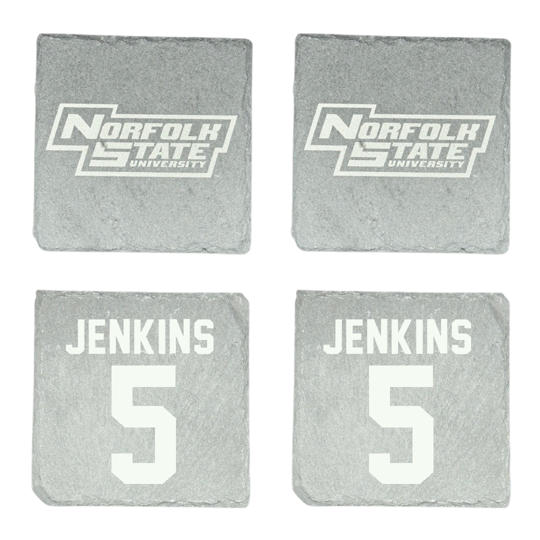 Norfolk State University Basketball Stone Coaster (4 Pack)  - #5 Tyrese Jenkins