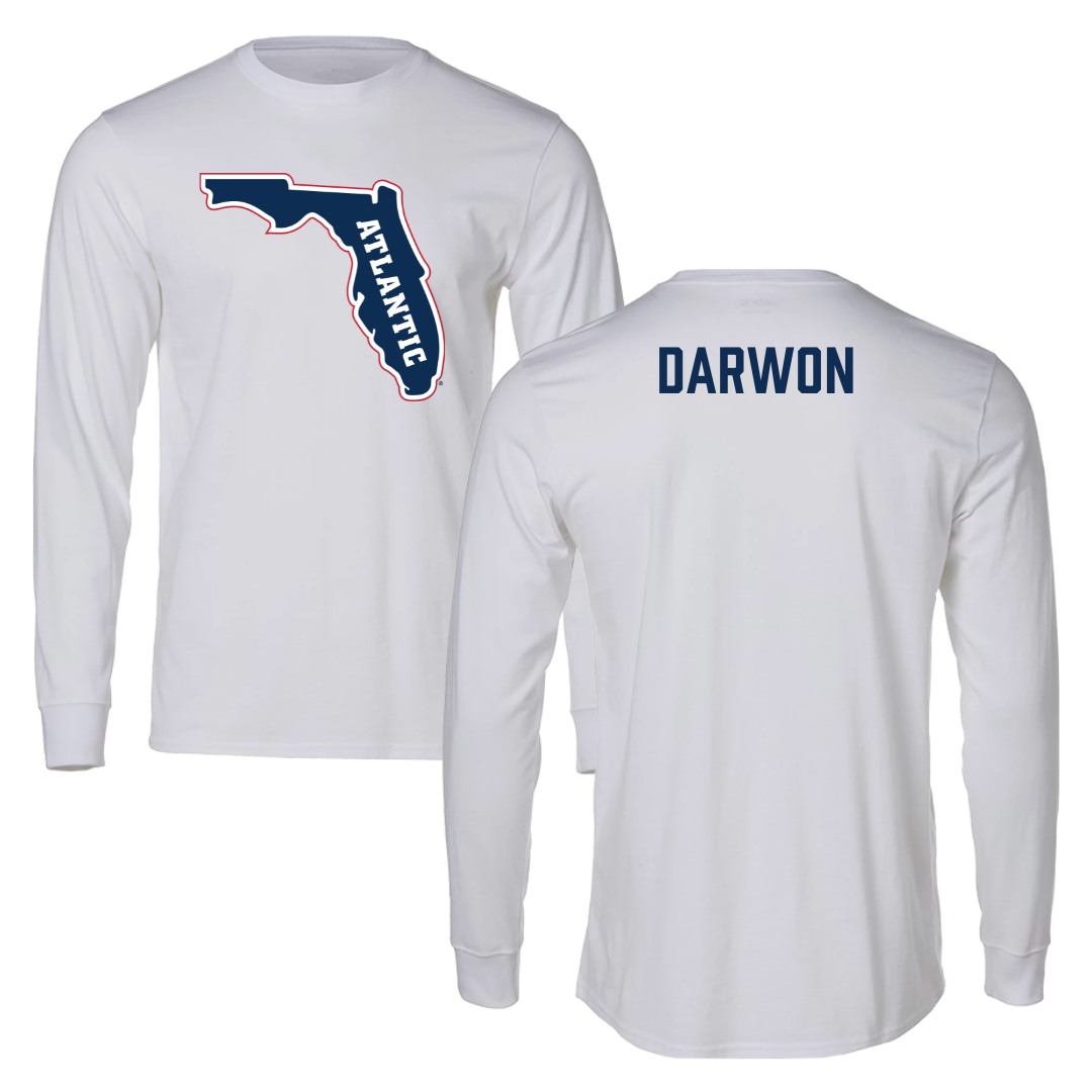Florida Atlantic University TF and XC White Long Sleeve - Keturah Darwon