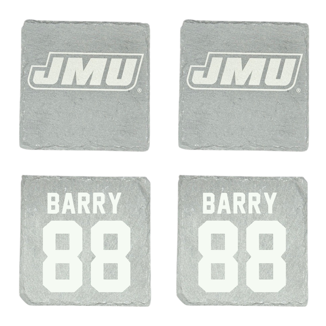 James Madison University Football Stone Coaster (4 Pack)  - #88 Ibrahim Barry