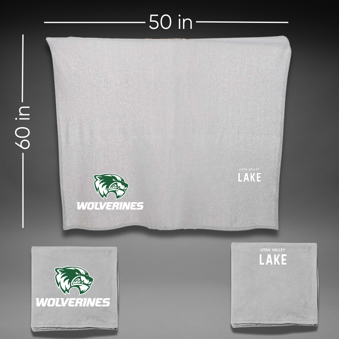 Utah Valley University Wrestling Gray Blanket - Kyler Lake