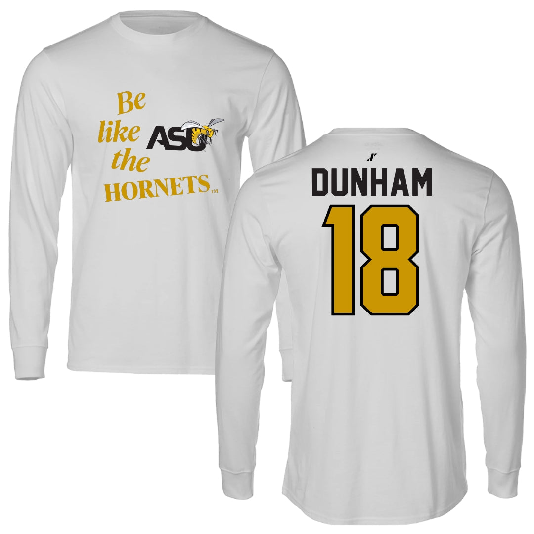 Alabama State University Soccer Light Gray Be Like Us Long Sleeve - #18 Morgan Dunham